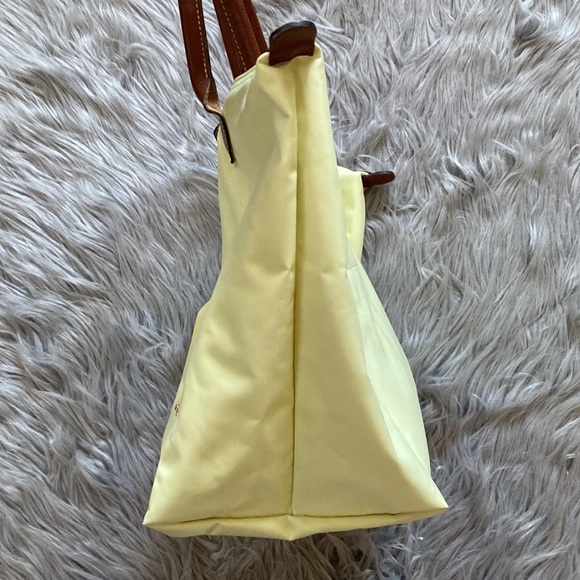 Longchamp Le Pliage Nylon Yellow Tote Bag Purse - Picture 10 of 16